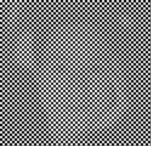 a black and white pattern that displays a face when viewed from a distance